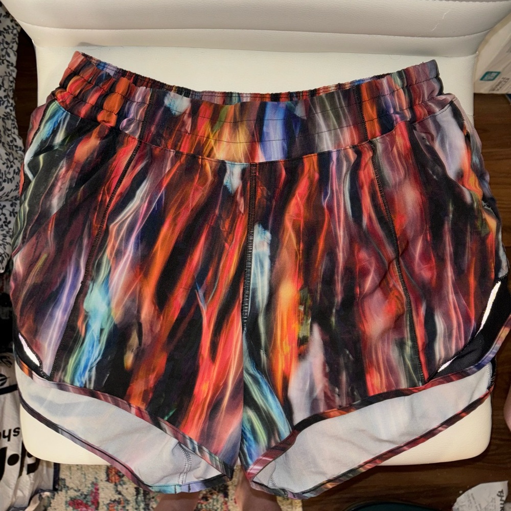 Multi color hotty hot lululemon shorts